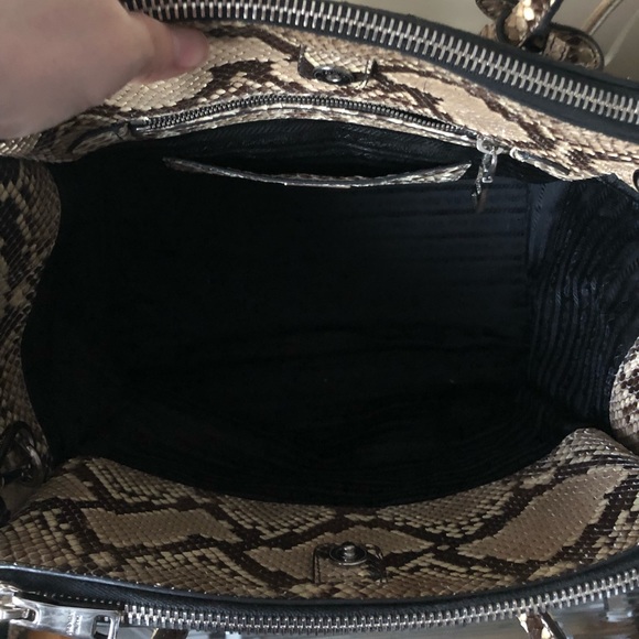 PRADA Python BN2619 Pitone Lucido Roccia Bag - Picture 7 of 13